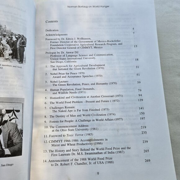 Norman Borlaug on World Hunger Hardcover - Picture 4 of 10